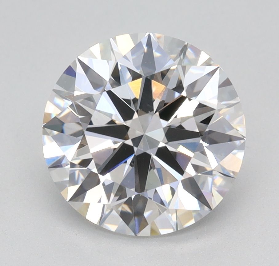 1.74 Carat Round Lab Diamond with  Cut Diamond in 14KT  view 1
