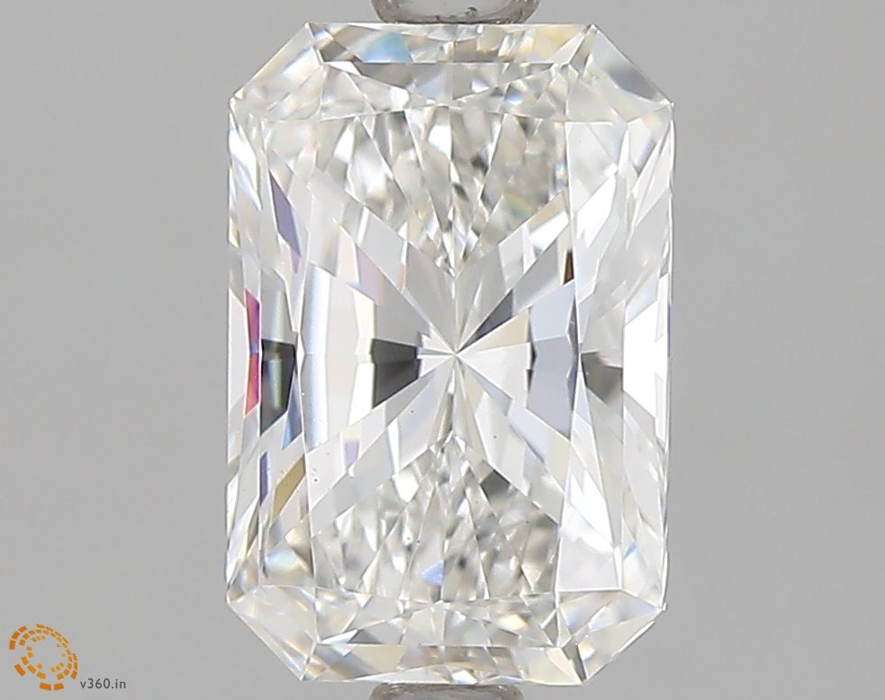 1.5 Carat Radiant Lab Diamond with  Cut Diamond in 14KT  view 1
