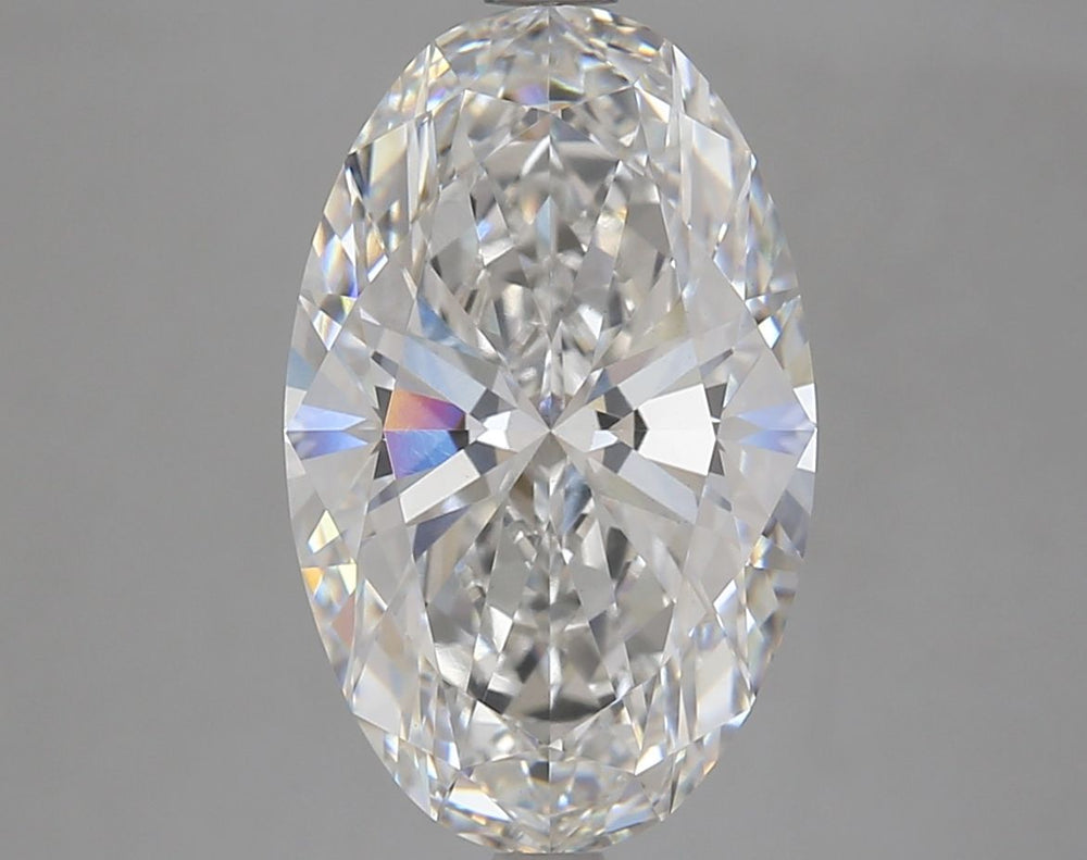 4.5 Carat Oval Lab Diamond with  Cut Diamond in 14KT  view 1
