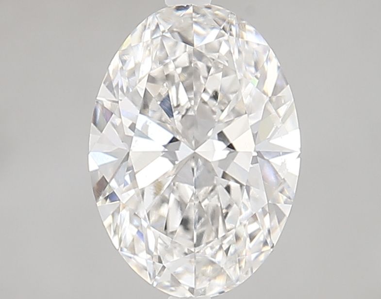 1.98 Carat Oval Lab Diamond with  Cut Diamond in 14KT  view 1
