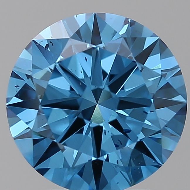 2.0 Carat Round Lab Diamond with  Cut Diamond in 14KT  view 1
