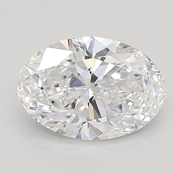0.85 Carat Oval Lab Diamond with  Cut Diamond in 14KT  view 1
