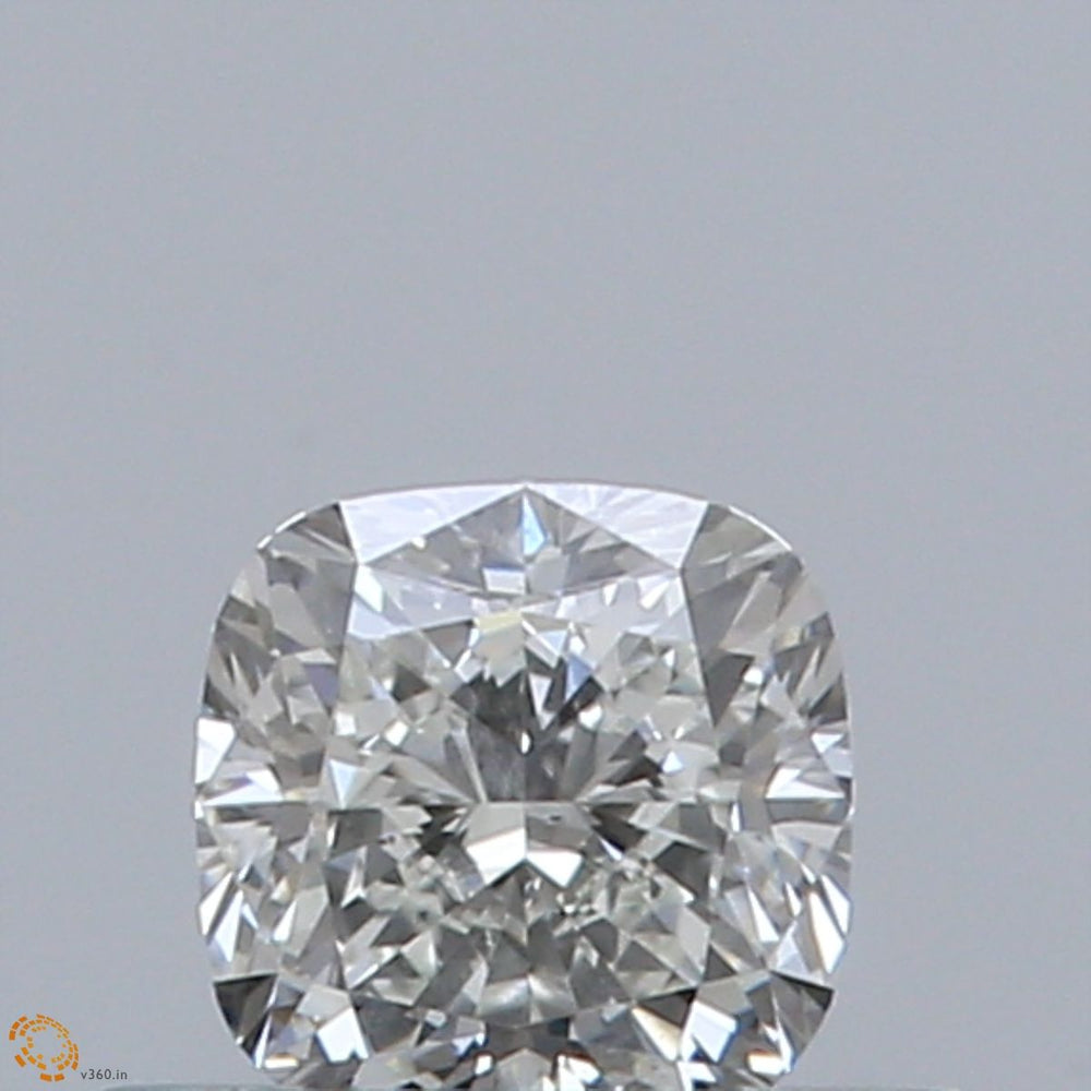 0.4 Carat CUSHION Natural Diamond with  Cut Diamond in 14KT  view 1

