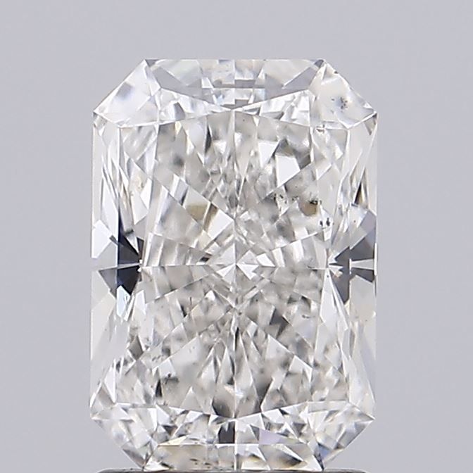 1.8 Carat Radiant Lab Diamond with  Cut Diamond in 14KT  view 1
