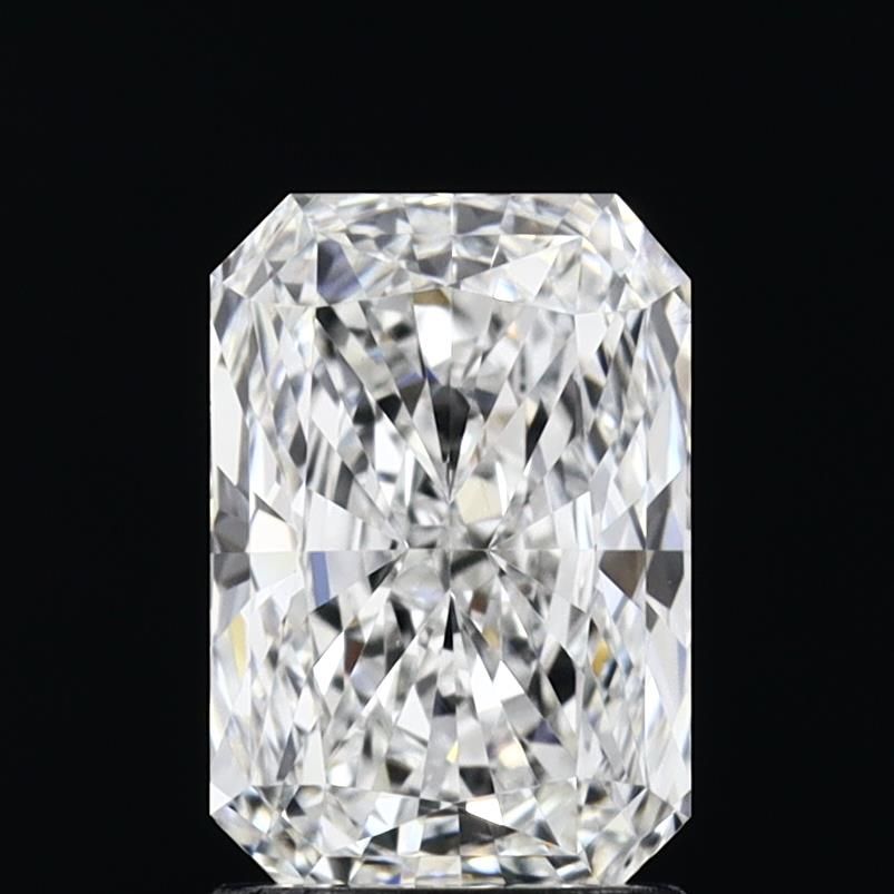 1.62 Carat Radiant Lab Diamond with  Cut Diamond in 14KT  view 1
