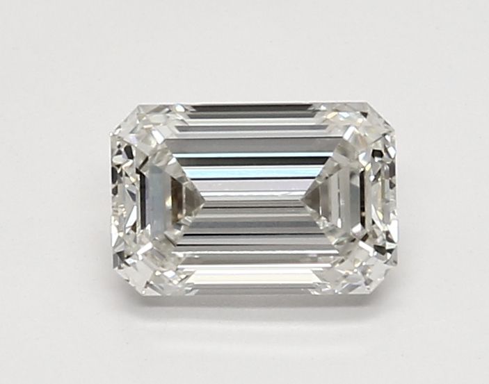 1.11 Carat Emerald Lab Diamond with  Cut Diamond in 14KT  view 1
