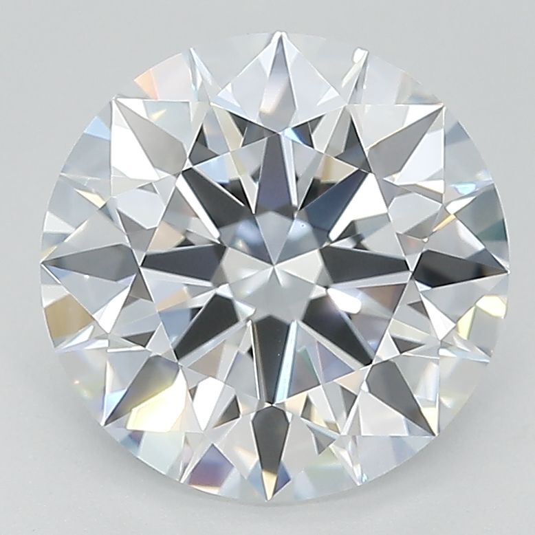 3.15 Carat Round Lab Diamond with  Cut Diamond in 14KT  view 1
