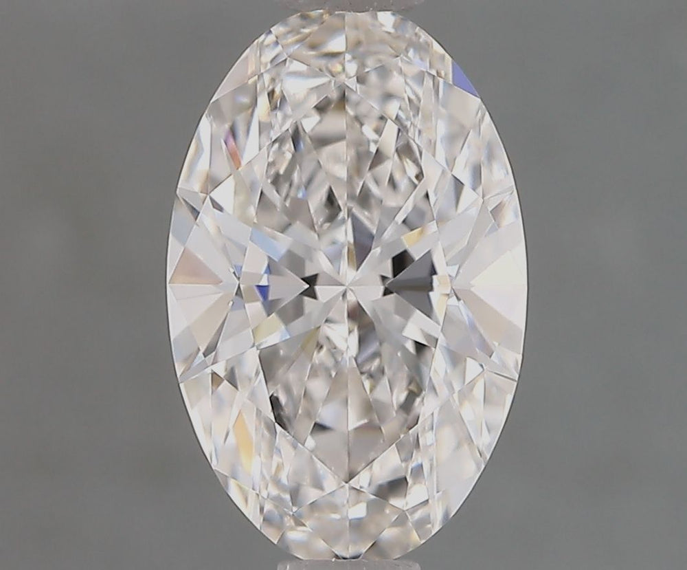 1.5 Carat Oval Natural Diamond with  Cut Diamond in 14KT  view 1
