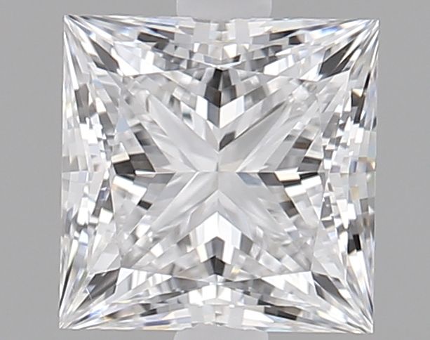 1.09 Carat Princess Lab Diamond with  Cut Diamond in 14KT  view 1
