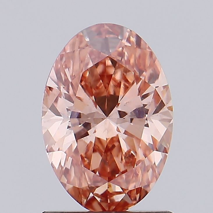 1.1 Carat Oval Lab Diamond with  Cut Diamond in 14KT  view 1
