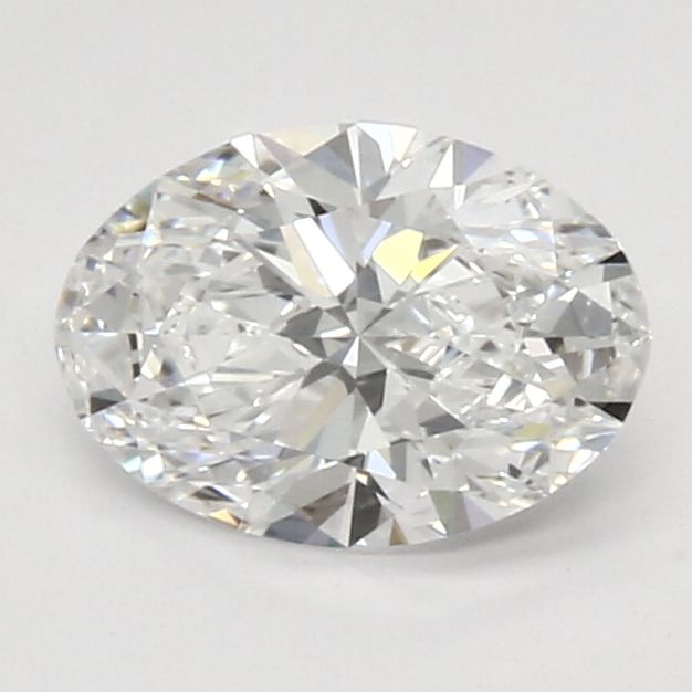 1.03 Carat Oval Lab Diamond with  Cut Diamond in 14KT  view 1

