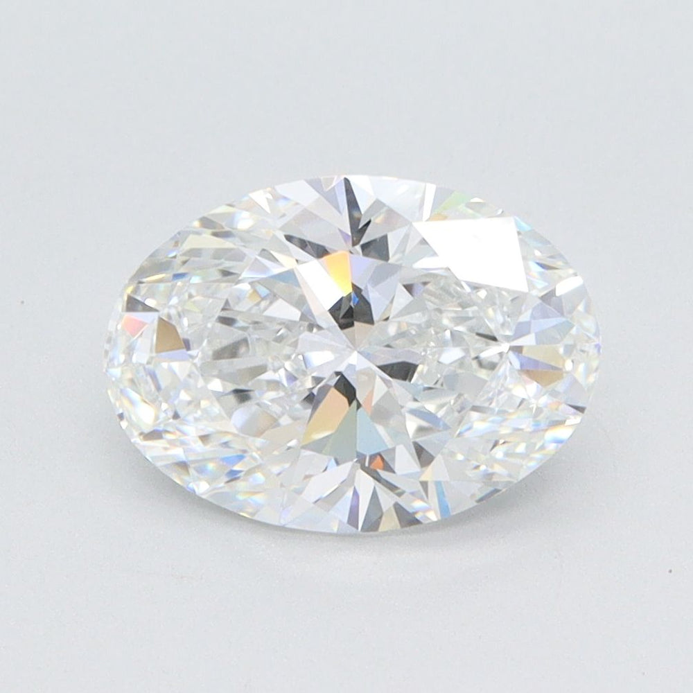 1.7 Carat Oval Lab Diamond with  Cut Diamond in 14KT  view 1
