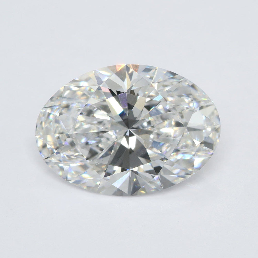 2.61 Carat Oval Lab Diamond with  Cut Diamond in 14KT  view 1
