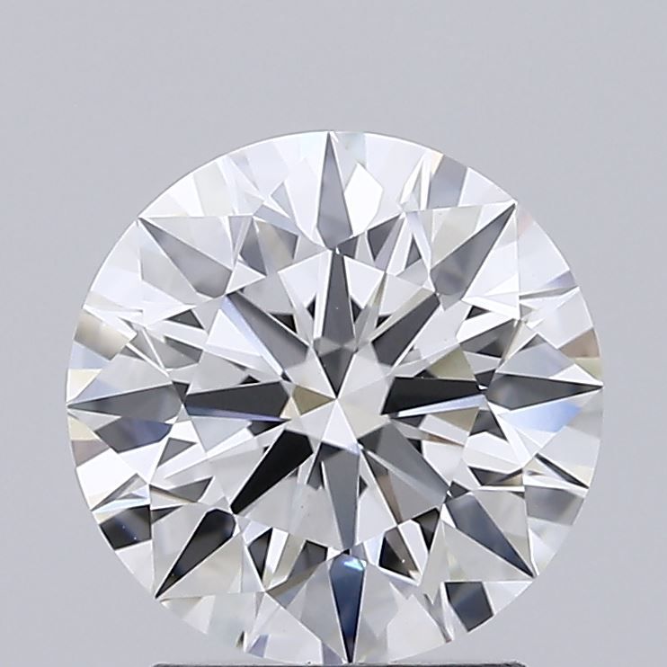 2.12 Carat Round Lab Diamond with  Cut Diamond in 14KT  view 1
