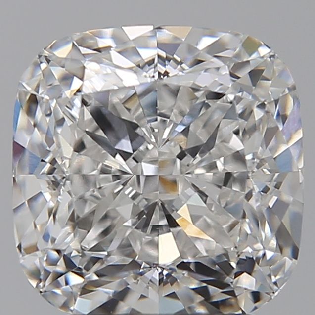3.33 Carat Cushion Lab Diamond with  Cut Diamond in 14KT  view 1
