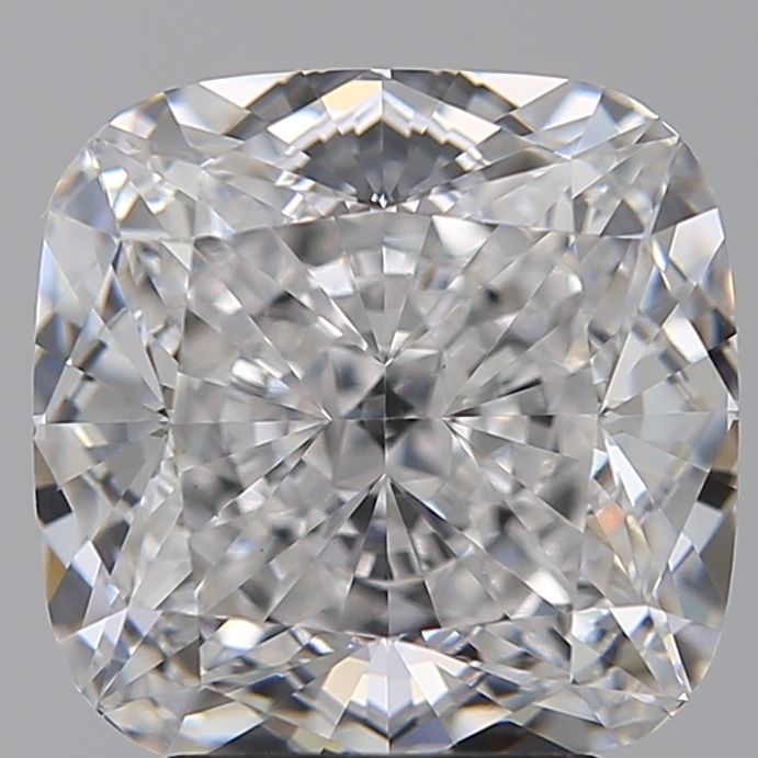 3.66 Carat Cushion Lab Diamond with  Cut Diamond in 14KT  view 1
