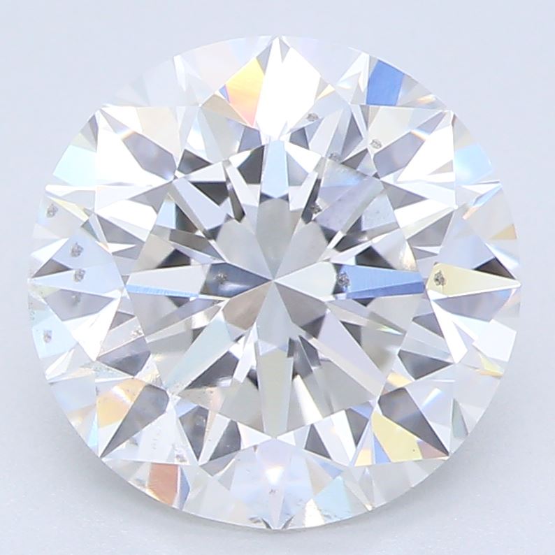2.0 Carat Round Lab Diamond with  Cut Diamond in 14KT  view 1
