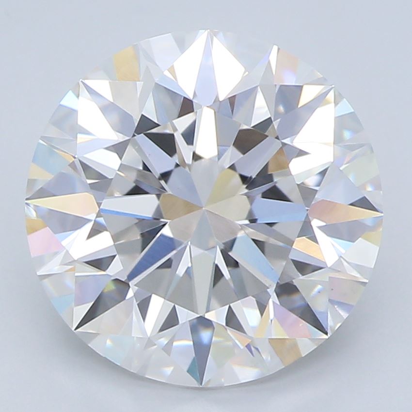 2.3 Carat Round Lab Diamond with  Cut Diamond in 14KT  view 1
