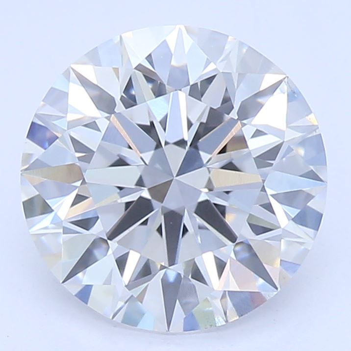 1.38 Carat Round Lab Diamond with  Cut Diamond in 14KT  view 1
