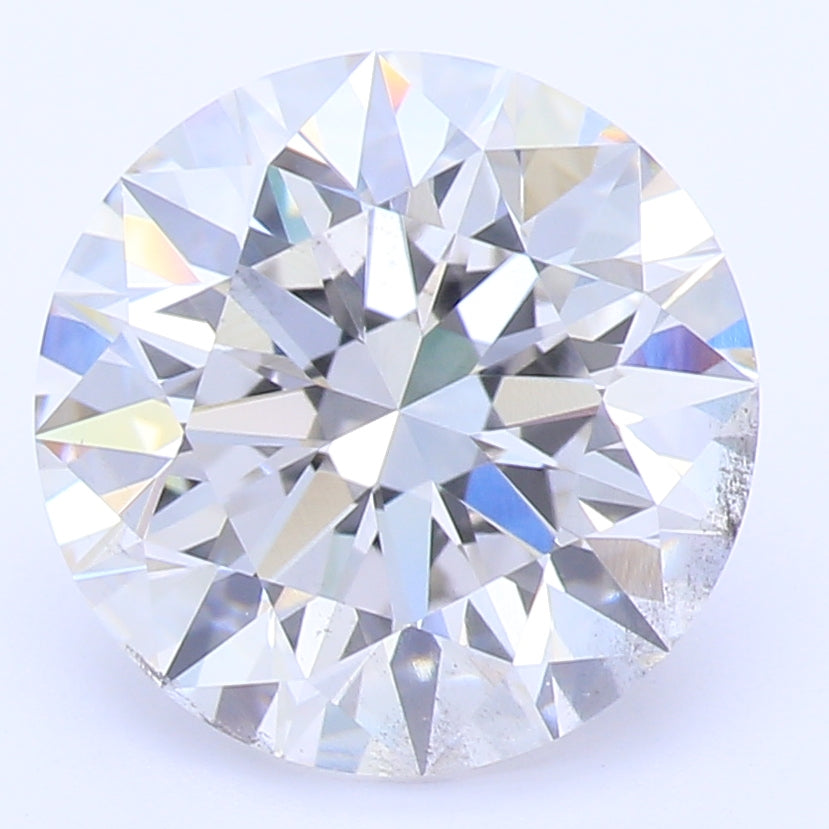 2.13 Carat Round Lab Diamond with  Cut Diamond in 14KT  view 1
