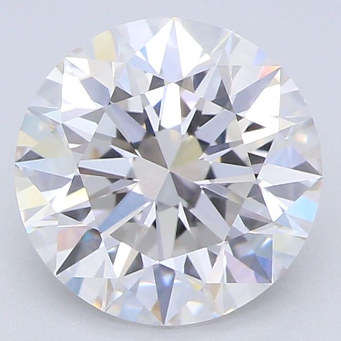 1.24 Carat Round Lab Diamond with  Cut Diamond in 14KT  view 1
