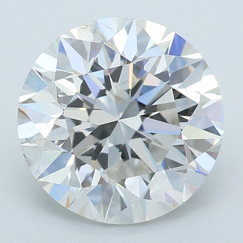2.04 Carat Round Lab Diamond with  Cut Diamond in 14KT  view 1
