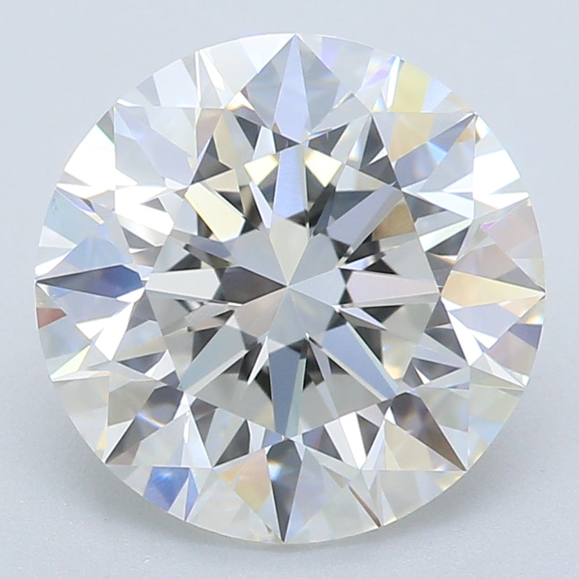 2.23 Carat Round Lab Diamond with  Cut Diamond in 14KT  view 1
