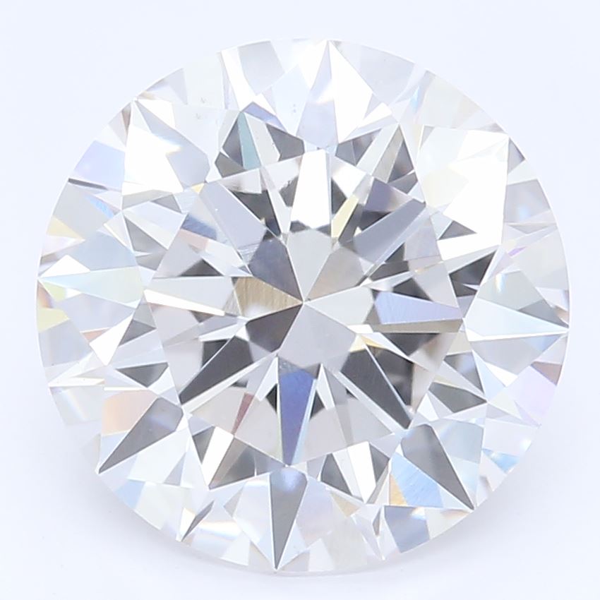 2.06 Carat Round Lab Diamond with  Cut Diamond in 14KT  view 1
