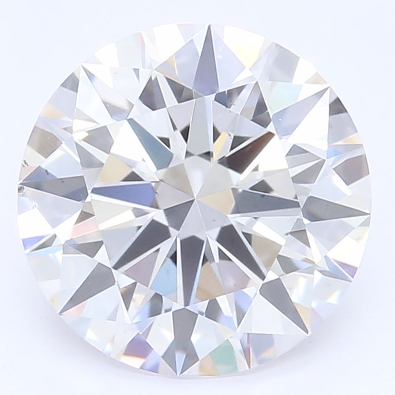 1.53 Carat Round Lab Diamond with  Cut Diamond in 14KT  view 1
