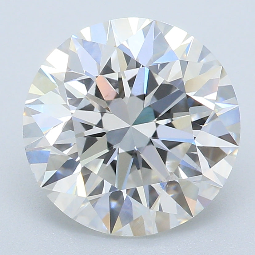 2.03 Carat Round Lab Diamond with  Cut Diamond in 14KT  view 1
