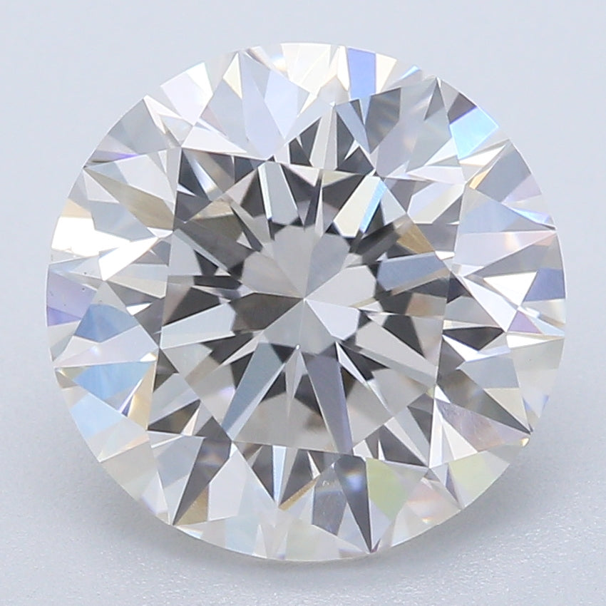 2.29 Carat Round Lab Diamond with  Cut Diamond in 14KT  view 1
