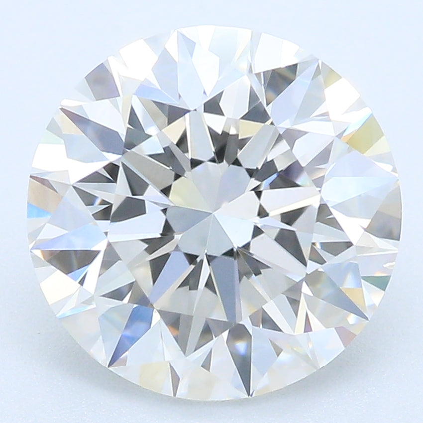 2.35 Carat Round Lab Diamond with  Cut Diamond in 14KT  view 1

