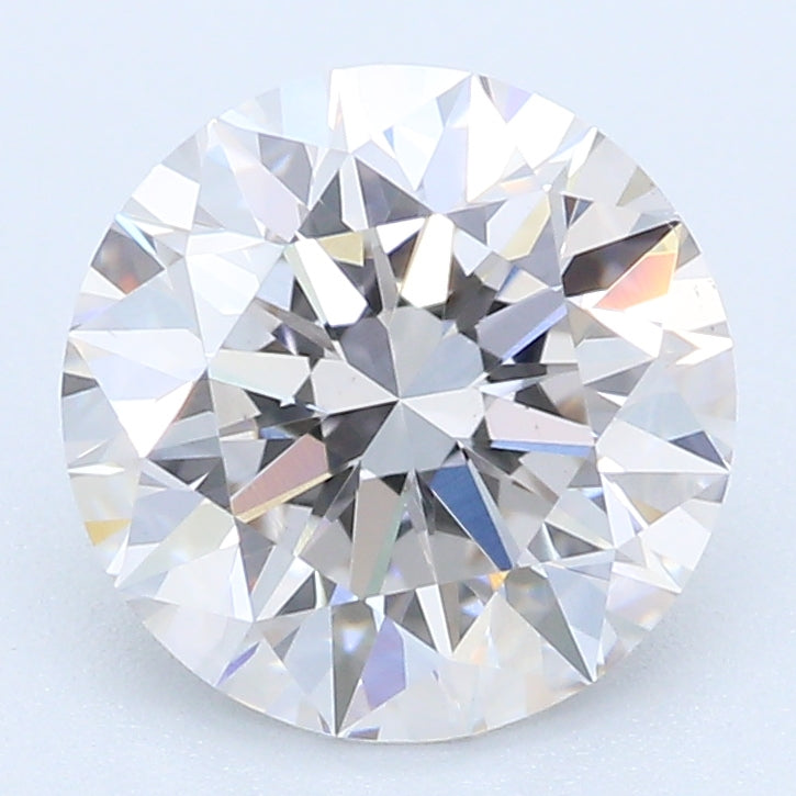 1.26 Carat Round Lab Diamond with  Cut Diamond in 14KT  view 1
