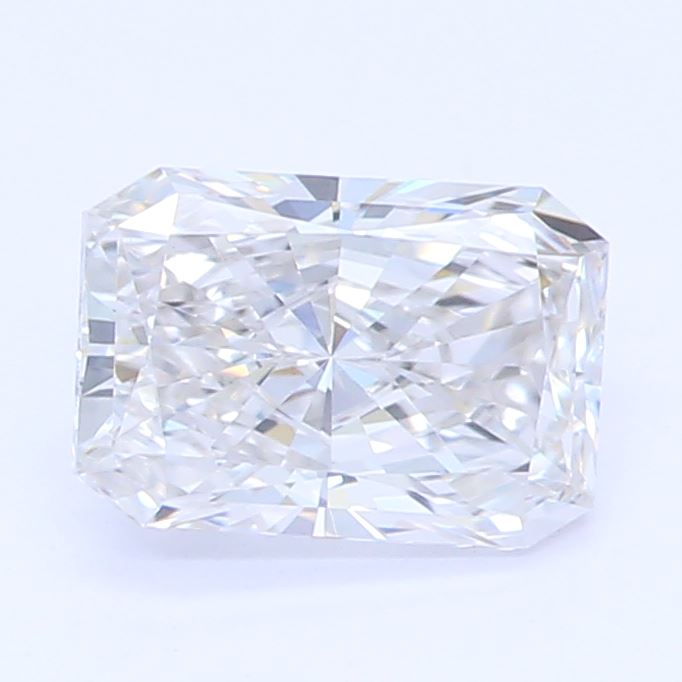 0.57 Carat Radiant Lab Diamond with  Cut Diamond in 14KT  view 1

