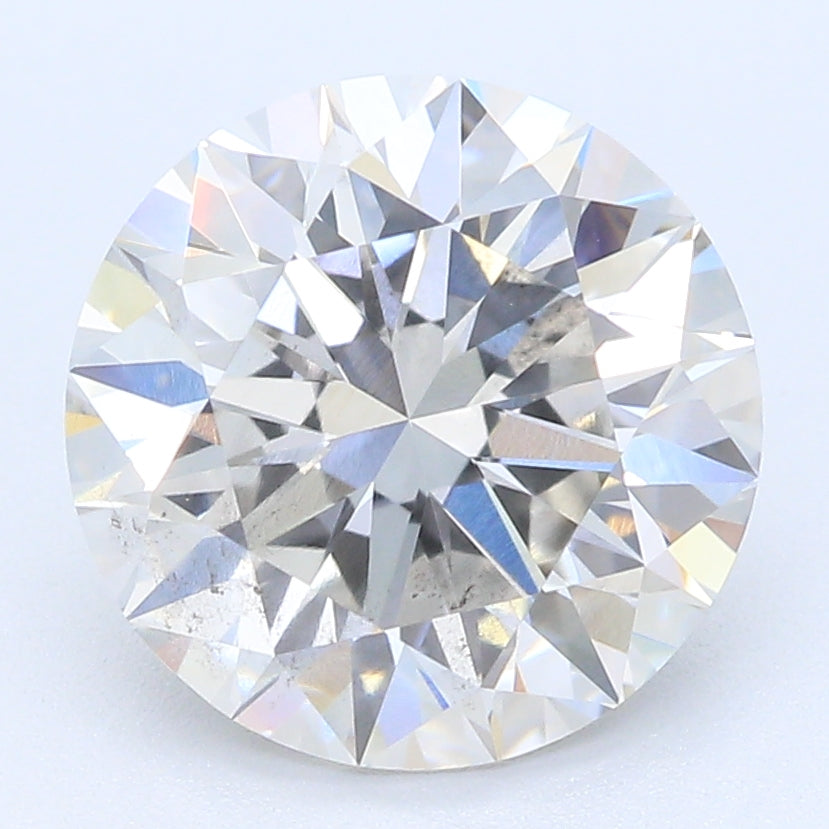 2.0 Carat Round Lab Diamond with  Cut Diamond in 14KT  view 1
