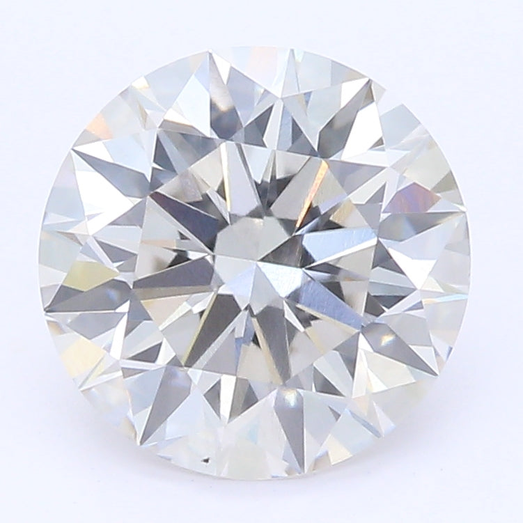 1.4 Carat Round Lab Diamond with  Cut Diamond in 14KT  view 1
