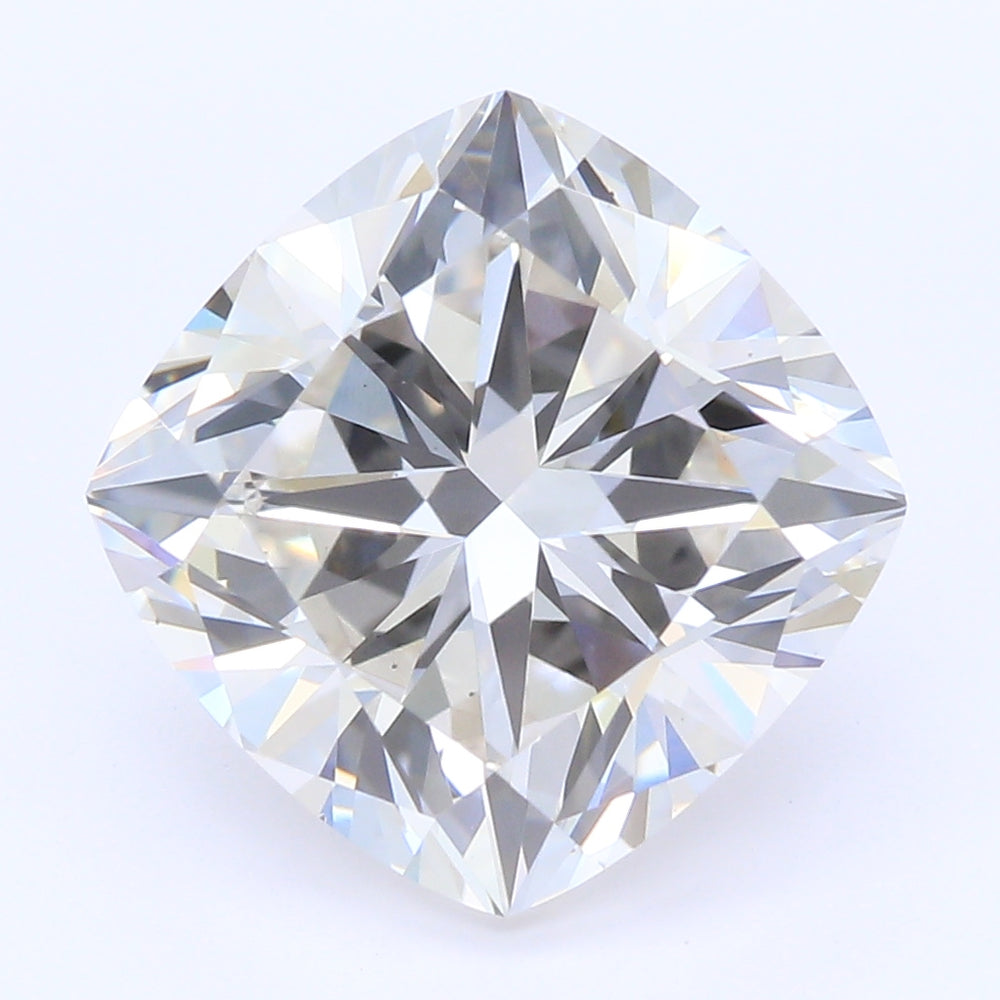 3.11 Carat Cushion Lab Diamond with  Cut Diamond in 14KT  view 1
