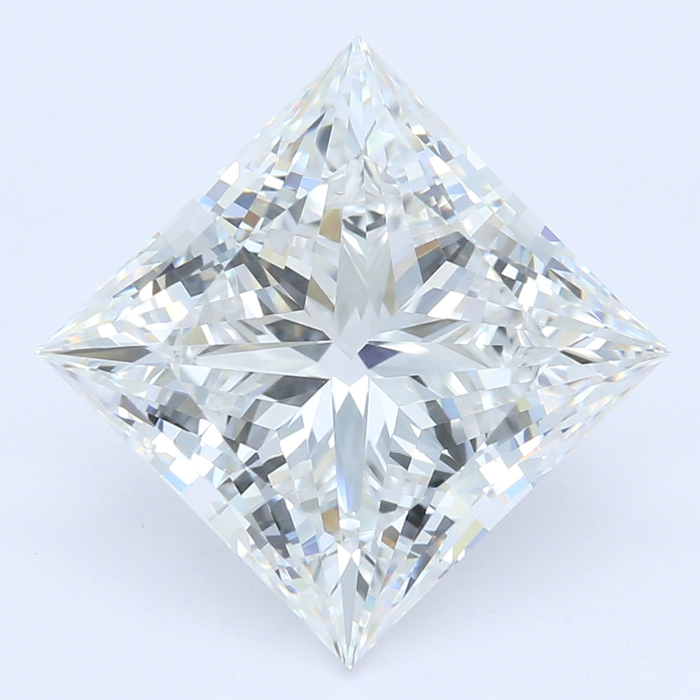 3.06 Carat Princess Lab Diamond with  Cut Diamond in 14KT  view 1
