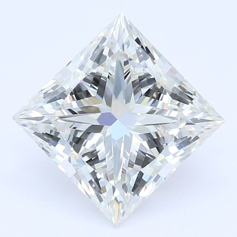 1.12 Carat Princess Lab Diamond with  Cut Diamond in 14KT  view 1

