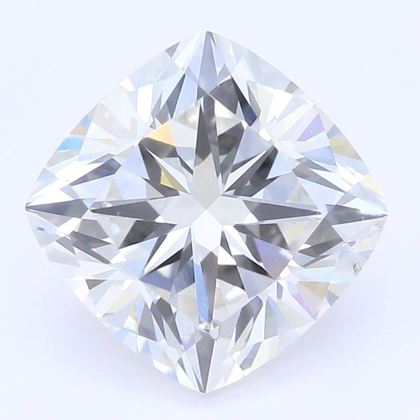 2.11 Carat Cushion Lab Diamond with  Cut Diamond in 14KT  view 1

