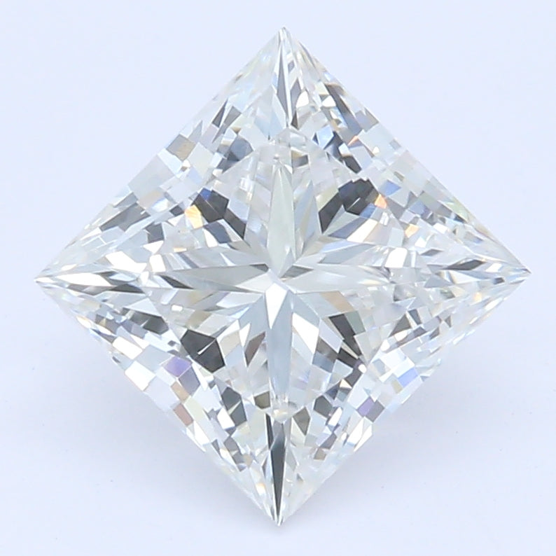 1.14 Carat Princess Lab Diamond with  Cut Diamond in 14KT  view 1
