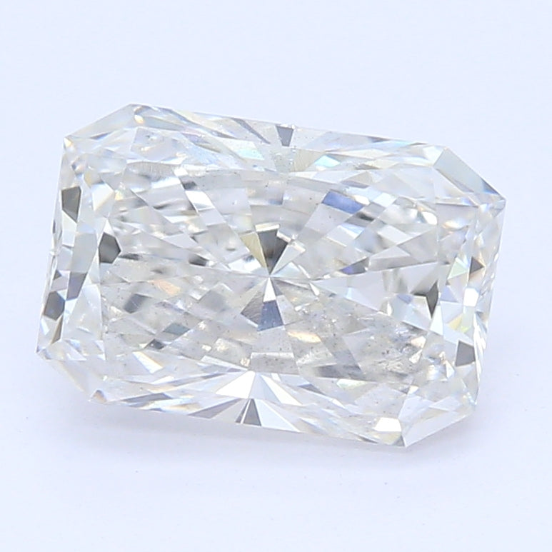 1.02 Carat Radiant Lab Diamond with  Cut Diamond in 14KT  view 1
