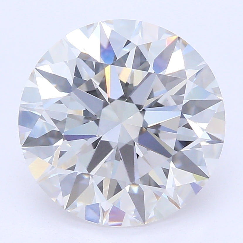 2.06 Carat Round Lab Diamond with  Cut Diamond in 14KT  view 1
