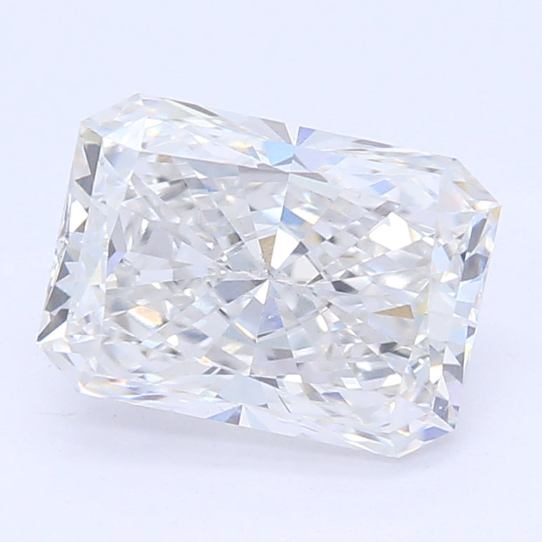 1.09 Carat Radiant Lab Diamond with  Cut Diamond in 14KT  view 1
