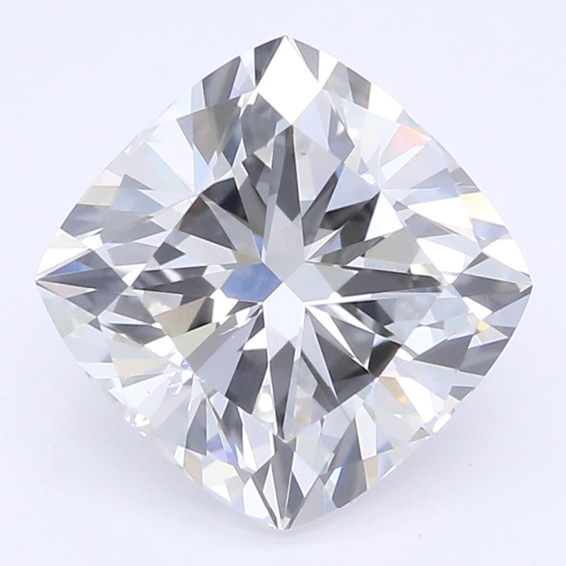 1.57 Carat Cushion Lab Diamond with  Cut Diamond in 14KT  view 1
