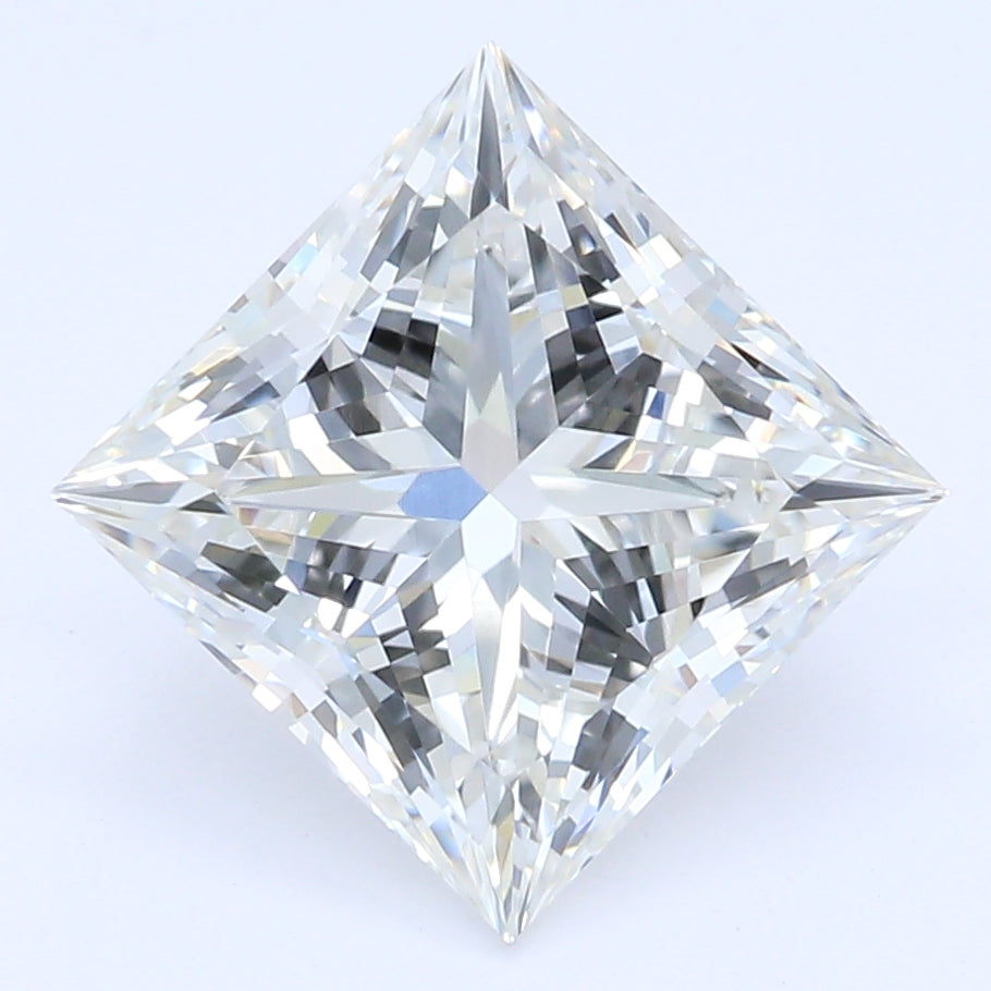 1.67 Carat Princess Lab Diamond with  Cut Diamond in 14KT  view 1
