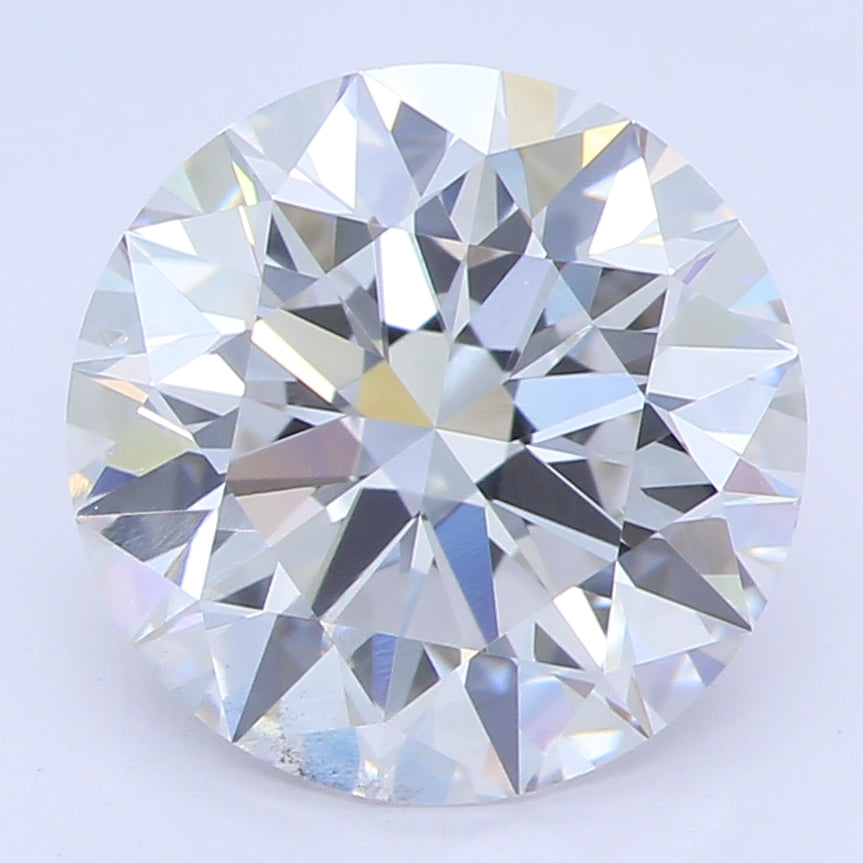 2.29 Carat Round Lab Diamond with  Cut Diamond in 14KT  view 1
