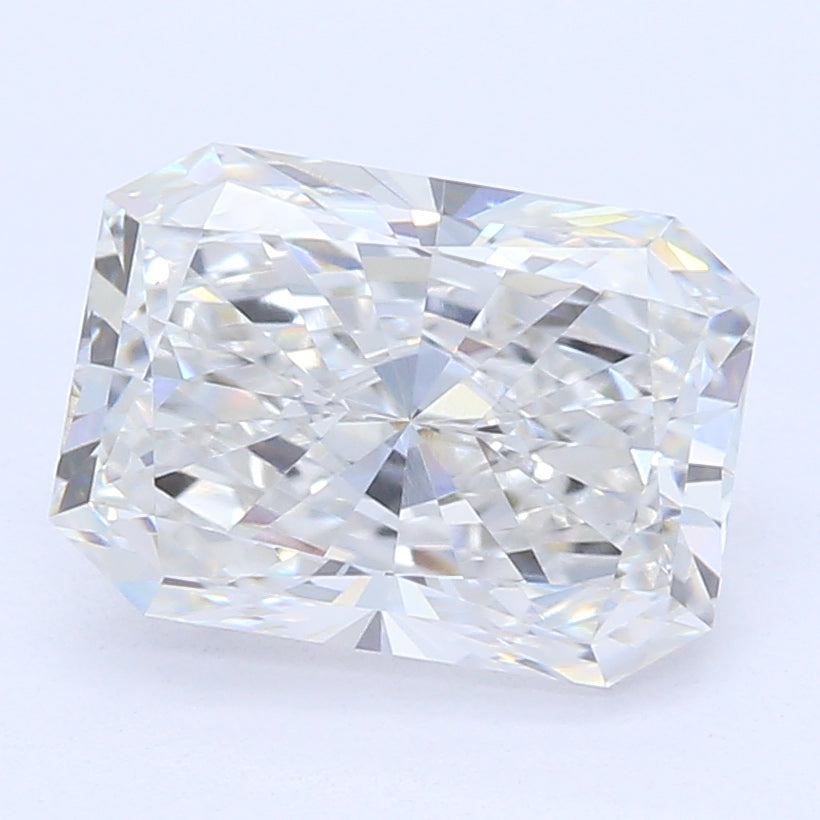 1.37 Carat Radiant Lab Diamond with  Cut Diamond in 14KT  view 1
