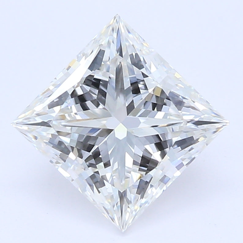 1.22 Carat Princess Lab Diamond with  Cut Diamond in 14KT  view 1
