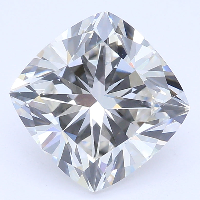1.72 Carat Cushion Lab Diamond with  Cut Diamond in 14KT  view 1
